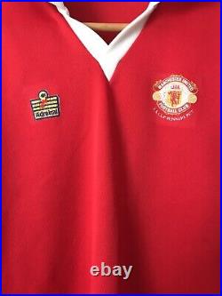 Vintage Manchester United Original 1977 FA Cup Winners Admiral Shirt