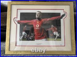 WAYNE ROONEY signed Photo Manchester United Debut
