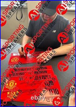 Wayne Rooney & Eric Cantona Signed And Framed Street Sign Manchester United £299