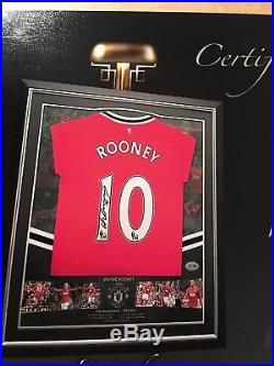 Wayne Rooney Framed and Signed Limited Edition Manchester United Football Shirt