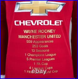 Wayne Rooney Front Signed Manchester United Shirt Career Special Edition