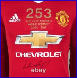 Wayne Rooney Front Signed Manchester United Shirt Special Edition 253, Top Goa