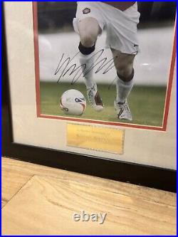 Wayne Rooney Hand Signed Framed Manchester United Print With COA