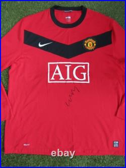 Wayne Rooney Hand Signed Manchester United 2009 Home Football Shirt Autograph