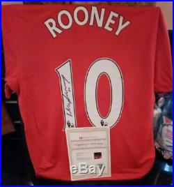 Wayne Rooney Hand Signed Manchester United Shirt