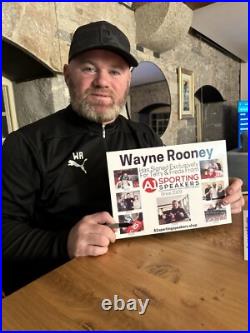 Wayne Rooney Hand Signed Street Sign Manchester United Old Trafford £99
