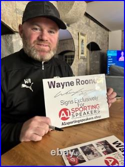 Wayne Rooney Hand Signed Street Sign Manchester United Old Trafford £99