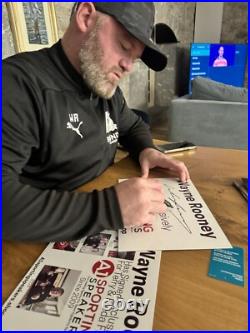 Wayne Rooney Hand Signed Street Sign Manchester United Old Trafford £99
