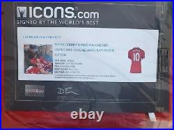Wayne Rooney Manchester United Autographed/signed 2015-16 Jersey Icons Authentic
