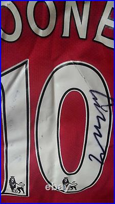 Wayne Rooney Manchester United Hand Signed Shirt 2008