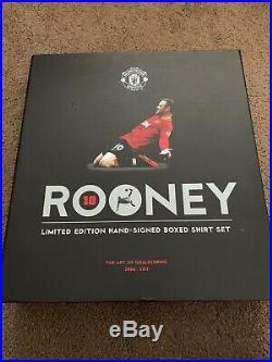 Wayne Rooney Manchester United Limited Edition Box Set Signed Shirt