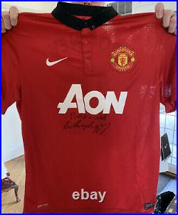 Wayne Rooney Manchester United Shirt Signed best Wishes COA private Signing £125