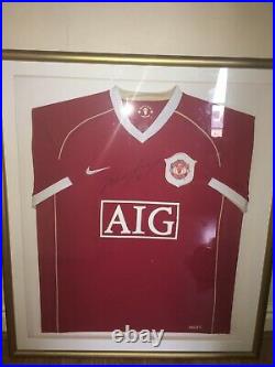 Wayne Rooney Manchester United Signed Framed 2005-06 Home Shirt With Aoc