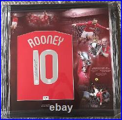 Wayne Rooney Manchester United Signed & Framed Shirt with COA