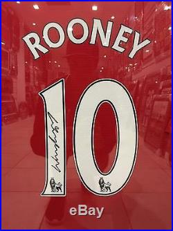 Wayne Rooney Manchester United Signed Framed Soccer Jersey