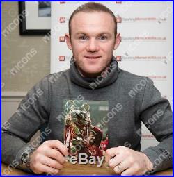 Wayne Rooney Official UEFA Champions League Signed Mini Manchester United Photo