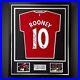 Wayne Rooney Signed & Deluxe Framed Manchester United Football Shirt £220