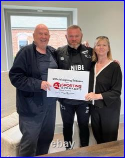 Wayne Rooney Signed Football Boot Manchester United In A Dome Frame £259