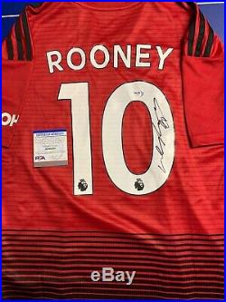Wayne Rooney Signed Jersey PSA/DNA COA Manchester United Adult L
