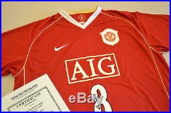 Wayne Rooney Signed Manchester United 06/07 #8 Home Shirt Autograph Man Utd COA
