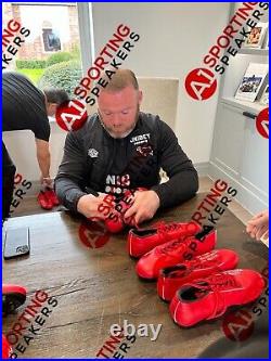 Wayne Rooney Signed Manchester United Boot And A Geoff hurst England Boot