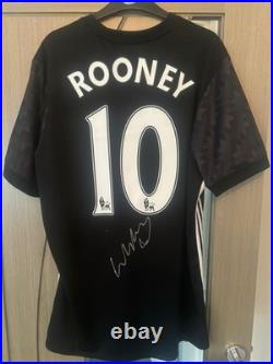 Wayne Rooney Signed Manchester United Football Shirt with COA