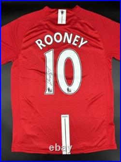 Wayne Rooney Signed Manchester United Home Shirt WITH COA