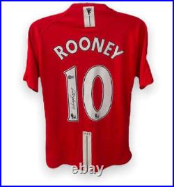 Wayne Rooney Signed Manchester United Jersey (Beckett) Size XL