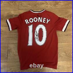 Wayne Rooney Signed Manchester United Man Utd Home Red Shirt Autograph Legend
