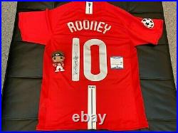 Wayne Rooney Signed Manchester United NIKE Jersey Moscow Final 2009 Beckett COA