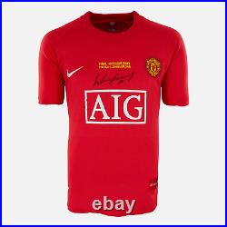 Wayne Rooney Signed Manchester United Shirt 2008 CL Final Front
