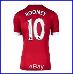 Wayne Rooney Signed Manchester United Shirt 2015-16 Player Issue, Number 10, S