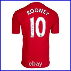 Wayne Rooney Signed Manchester United Shirt 2016-17 Number 10 Autograph Jersey