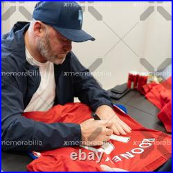 Wayne Rooney Signed Manchester United Shirt 2016-17 Number 10 Autograph Jersey
