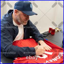 Wayne Rooney Signed Manchester United Shirt 2016-17 Number 10 Autograph Jersey