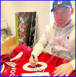 Wayne Rooney Signed Manchester United Shirt 2021-22, Number 10 Autograph