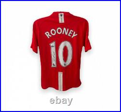 Wayne Rooney Signed NIKE Manchester United AIG Jersey Beckett COA