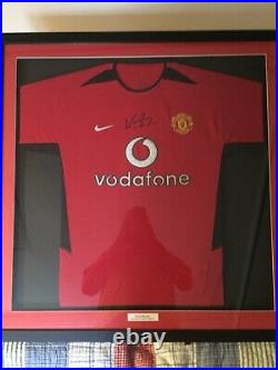 Wayne Rooney Signed Shirt Framed Manchester United With COA