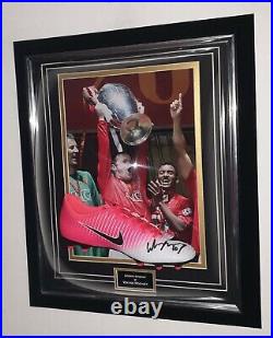 Wayne Rooney of Manchester United Signed Football Boot Autographed Display