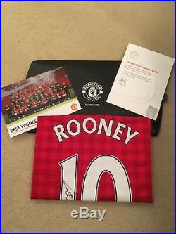 Wayne Rooney signed Manchester United shirt- 100% genuine with certificate