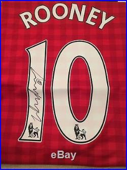 Wayne Rooney signed Manchester United shirt- 100% genuine with certificate