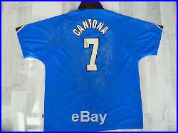 Worn and hand signed jersey ERIC CANTONA Manchester United 1997 foot maillot
