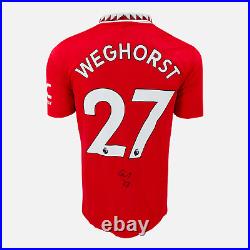 Wout Weghorst Signed Manchester United Shirt 2022-23 Home 27