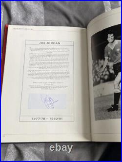 X25 Signed Manchester United Who's Who Hardcover Book Hughes, Stiles, Coppell