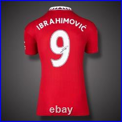 Zlatan Ibrahimovic Hand Signed Manchester United Football Shirt £349