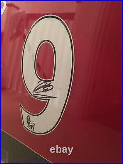 Zlatan Ibrahimovic Manchester United signed framed shirt + COA