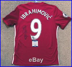 Zlatan Ibrahimovic Signed Manchester United Jersey Beckett Coa Bas Authentic