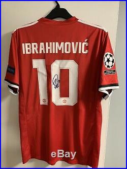 Zlatan Ibrahimovic Signed Manchester United Shirt With COA