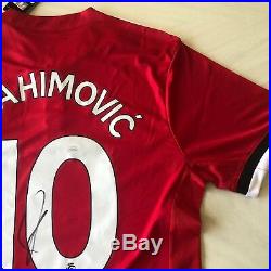Zlatan Ibrahimovic signed Manchester United Adidas Soccer Jersey JSA COA D16