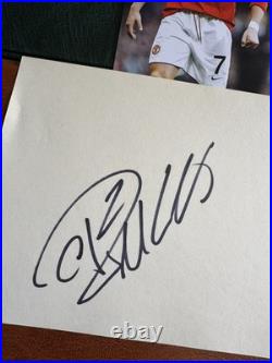 (bf1) Cristiano Ronaldo Original Signed Autograph Football Manchester United